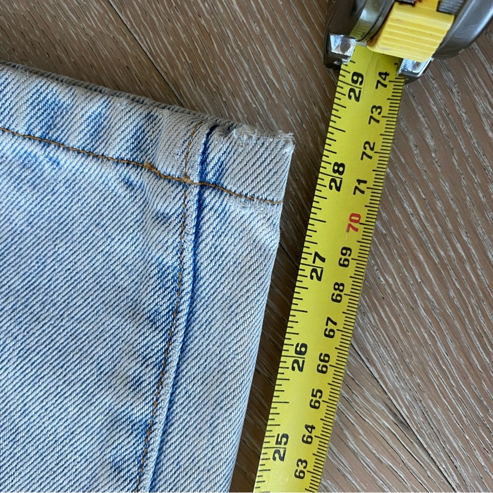 NEED Supply Straight Leg High Rise Jeans Size 27 Light Wash Denim Made in USA - Picture 8 of 10